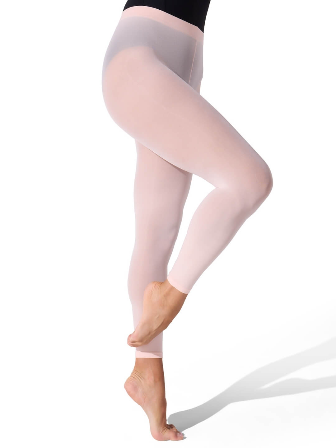 Footless Tight w Self Knit Waist Band - Girls
