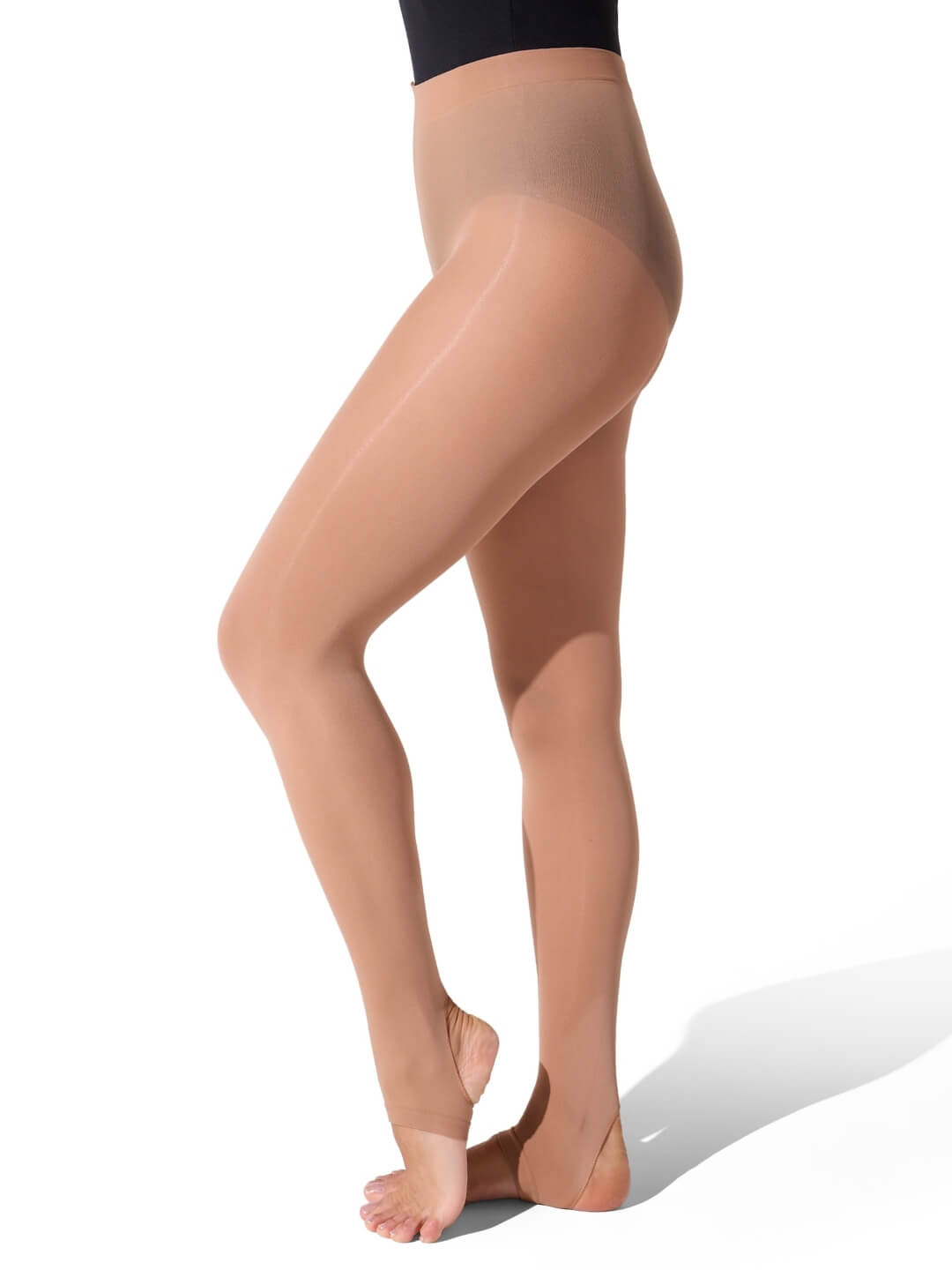 Ultra Soft Self Knit Waistband Stirrup Tight - Girls