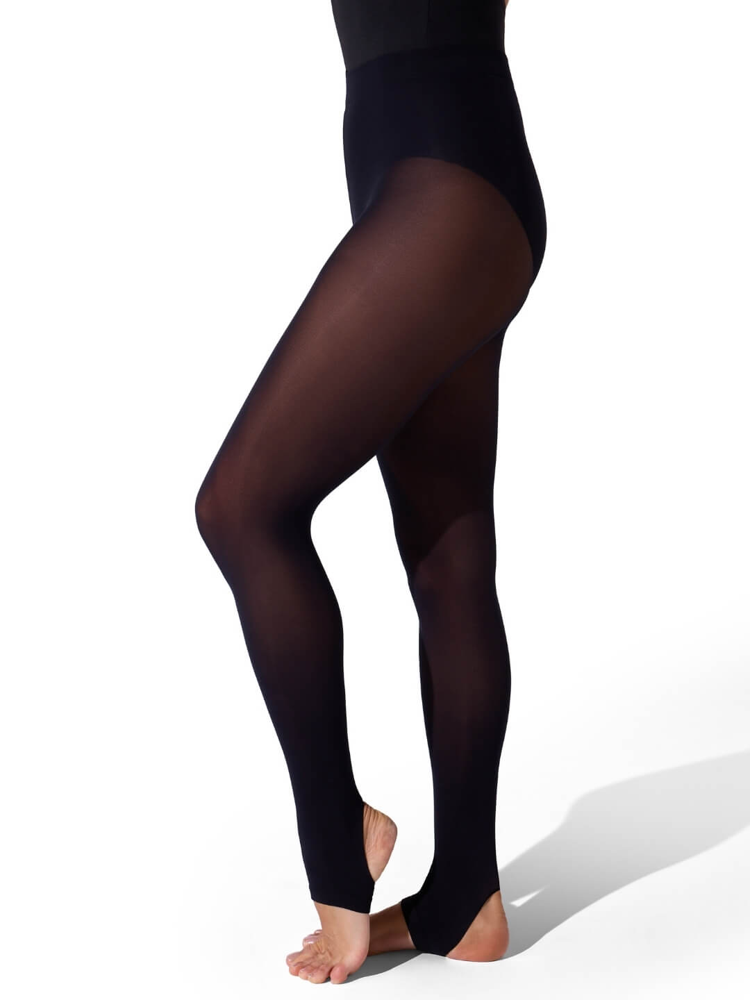 Ultra Soft Self Knit Waistband Stirrup Tight - Girls