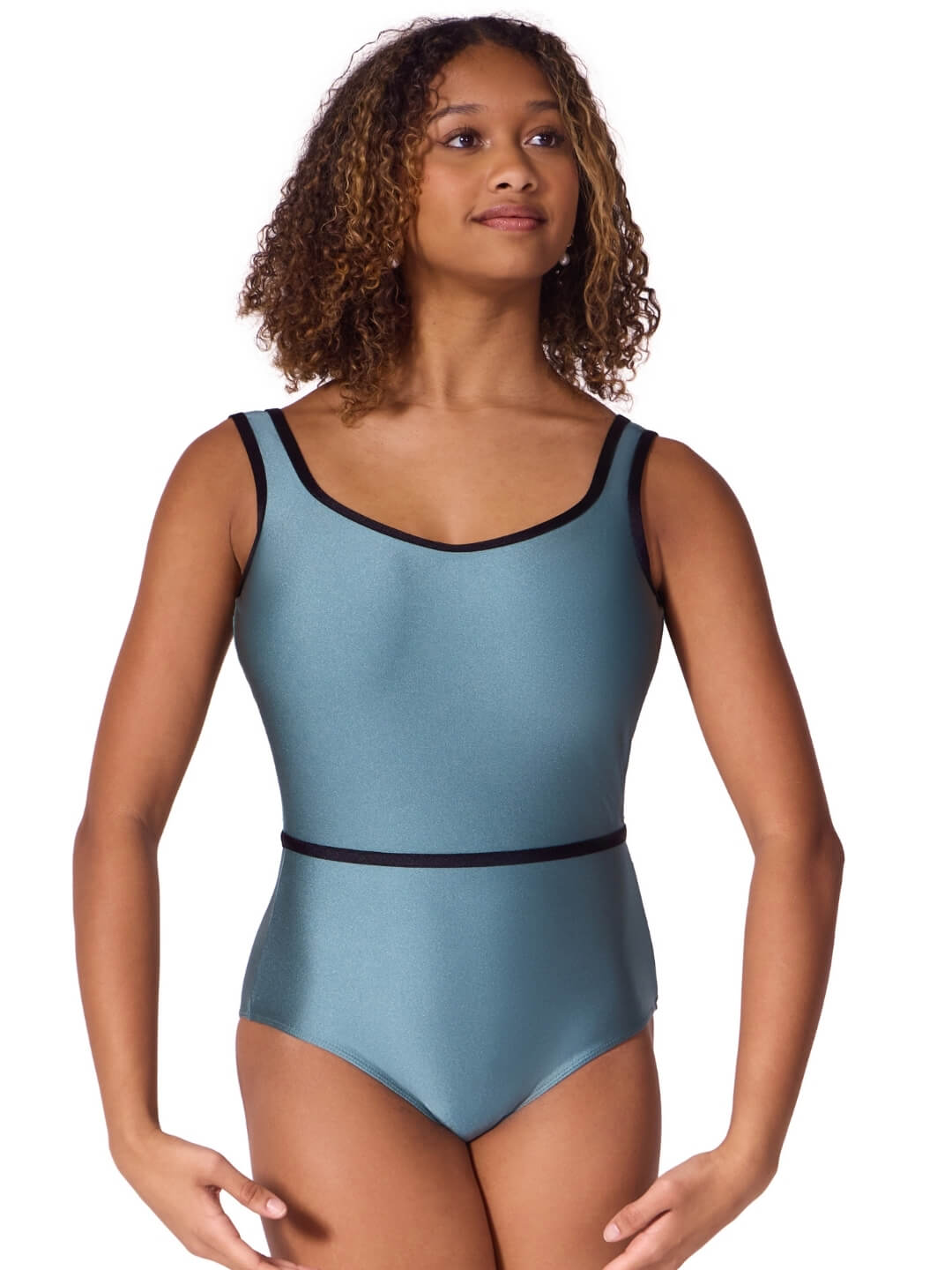 Enchanted Contrast Graceful Tank Leotard