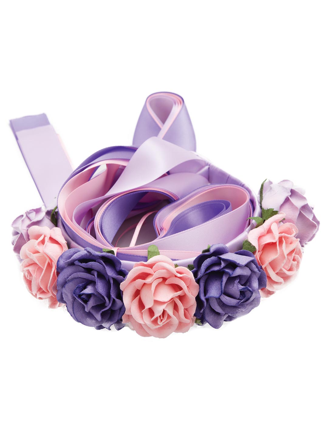 Mimy Flower Headband w/ribbon