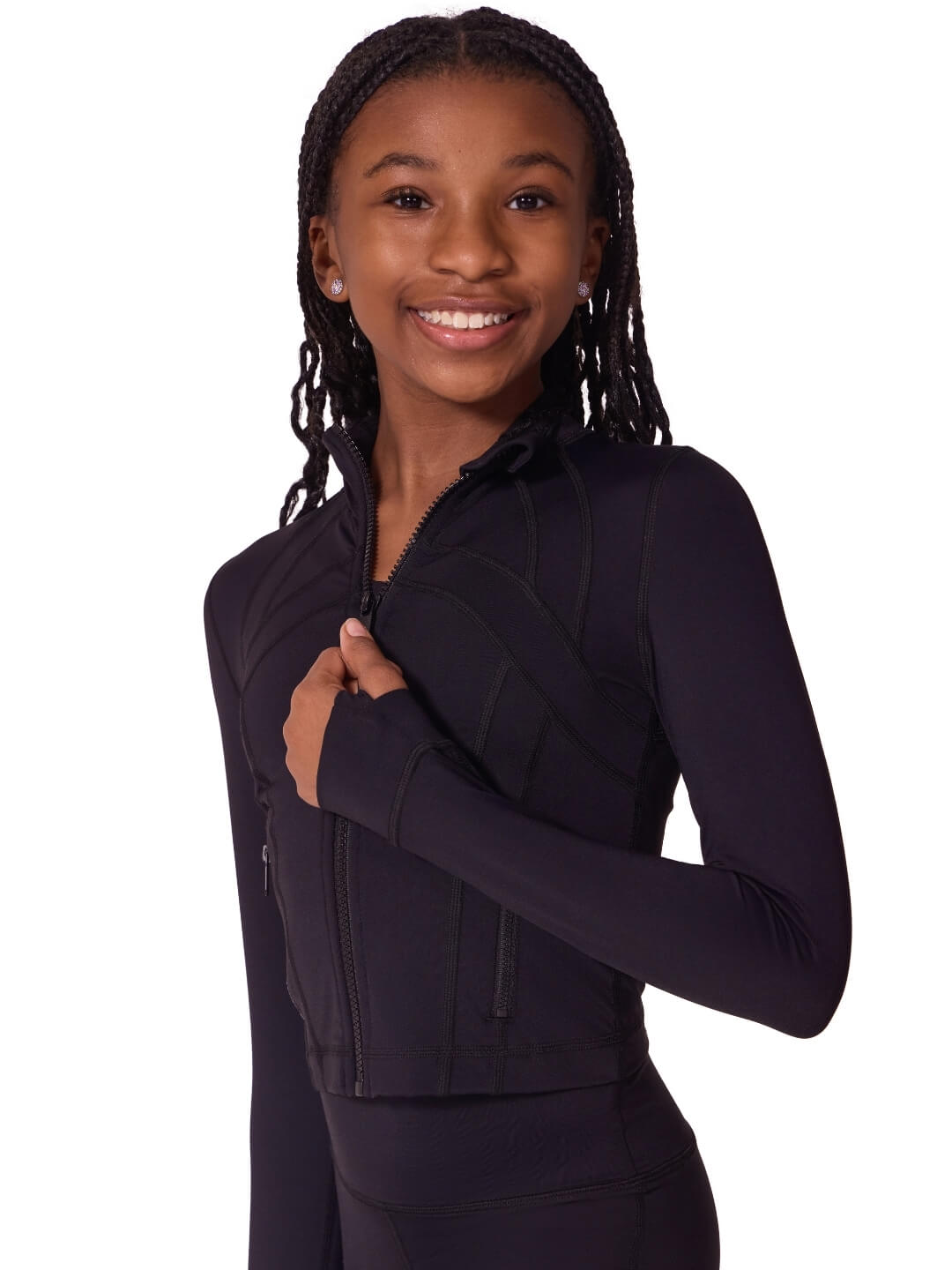 Soft Elegance Athletic Dance Jacket - Tween