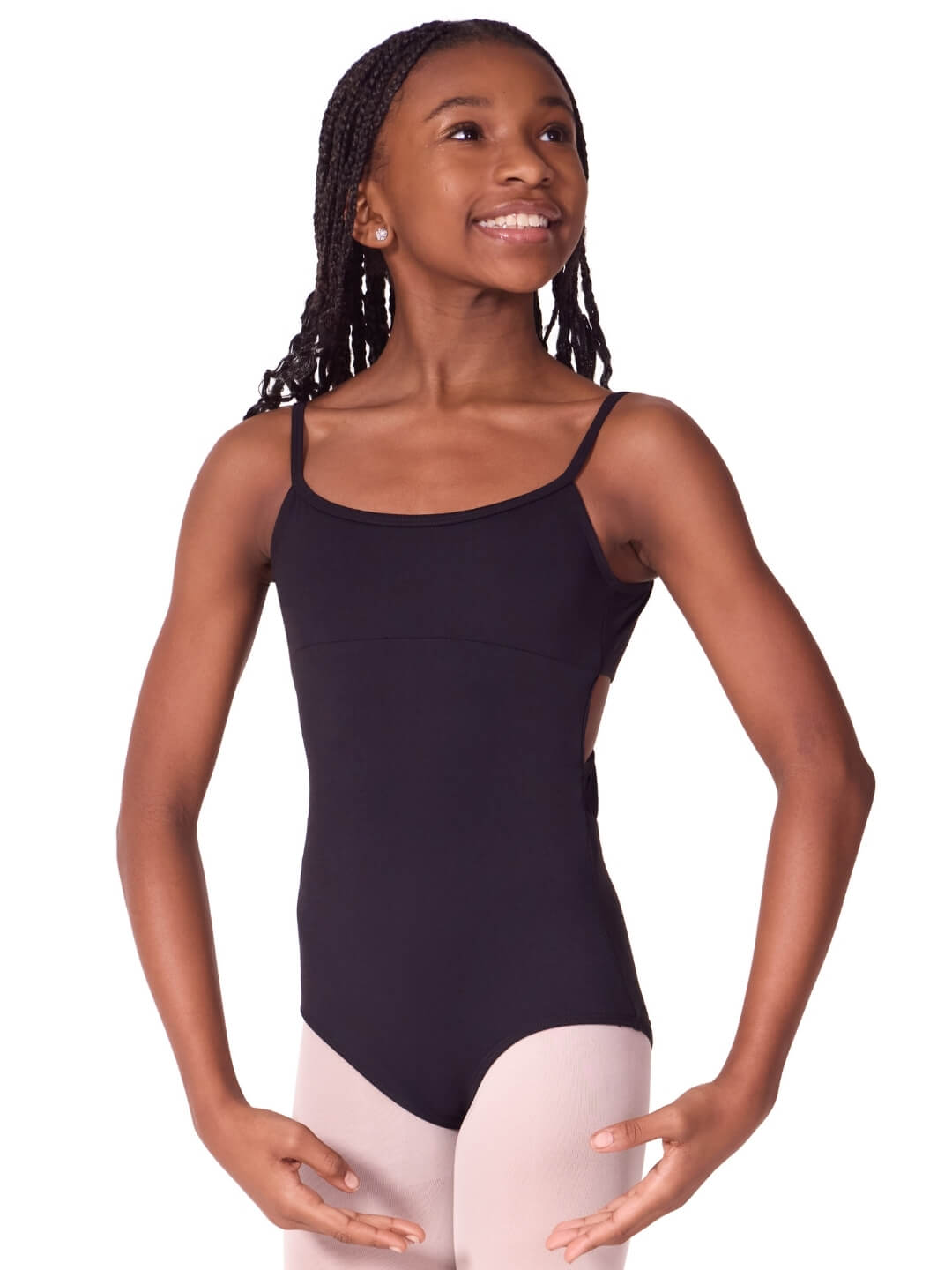 Soft Elegance Camisole Leotard with Twist Back - Tween