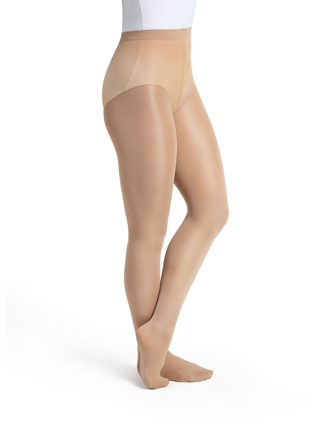 Capezio Ultra Shimmery Tight Girls Caramel 1808C