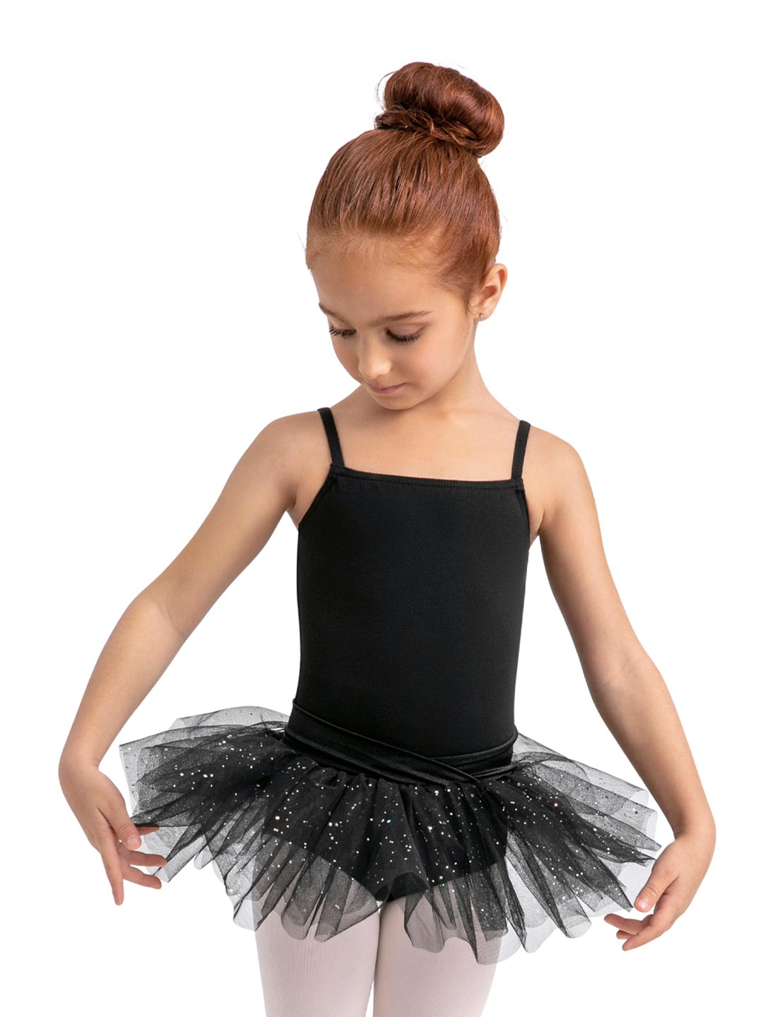 Capezio Children's Collection Belted Camisole Tutu Dress - Girls Black 11880C