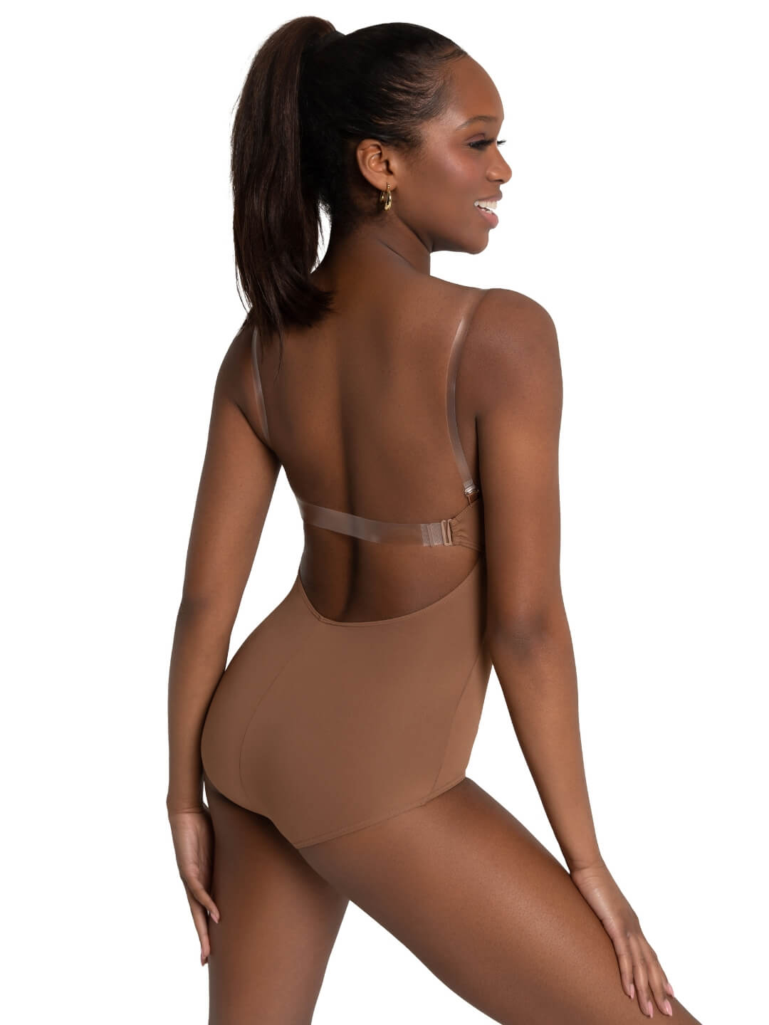 Capezio Camisole Leotard W Bratek Mocha 3565