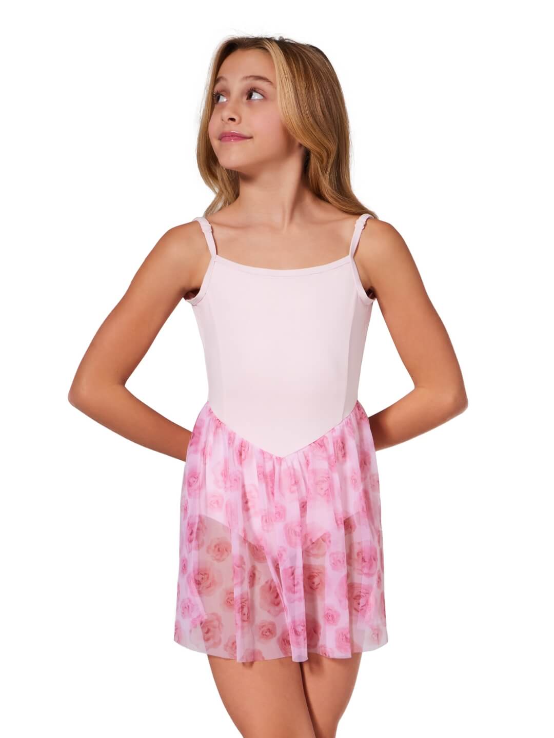 Capezio Coming Up Roses Eden Dress - Child Pink F12435C