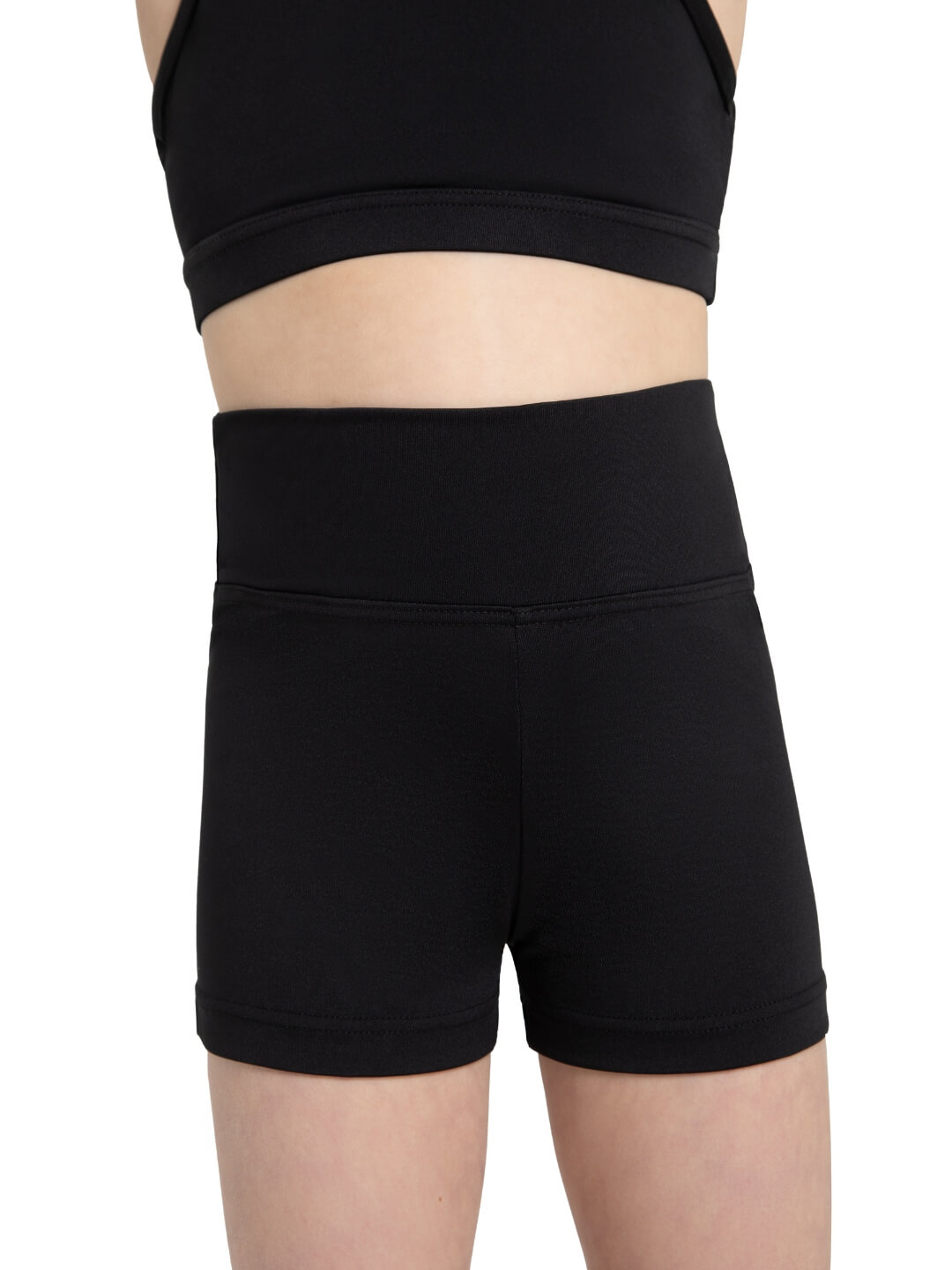 Girls high waisted shorts clearance