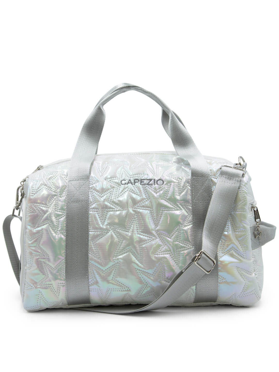 Capezio Metallic Star Travel Duffle Metallic Silver B323