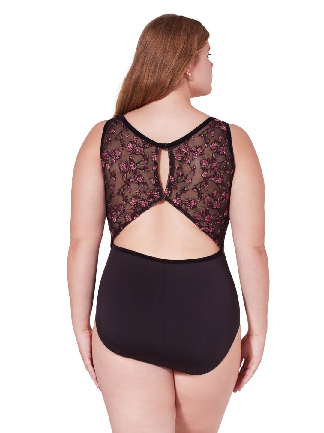 Capezio Ornate Romance Allure Mesh Back Leotard Black Ornate Romance F12401W