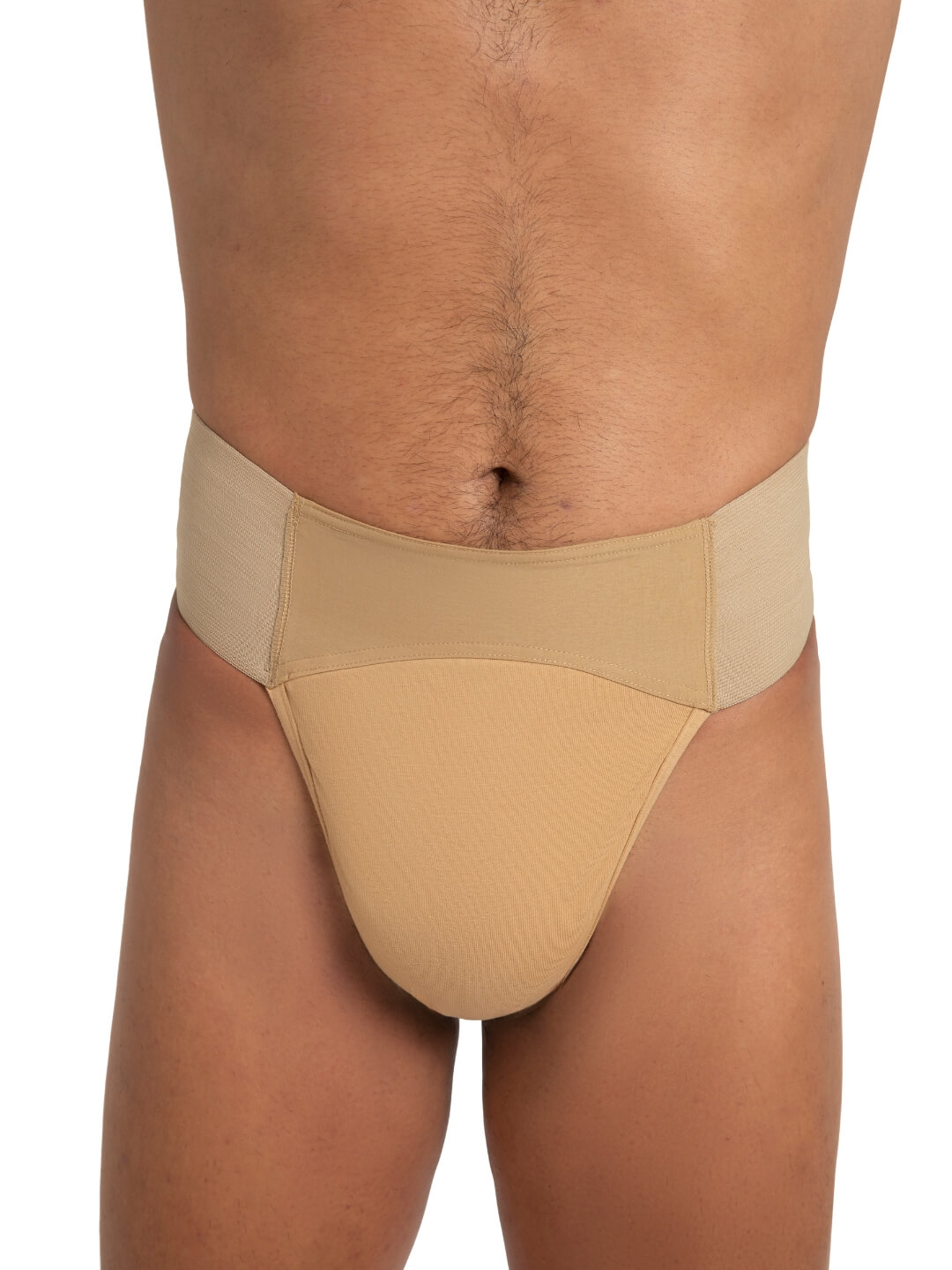 Quilted Cotton Panel Thong Dance Belt