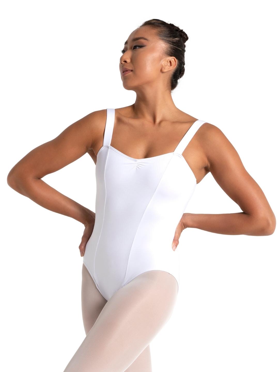 Capezio Studio Collection Wide Strap Camisole Leotard White SE1012W