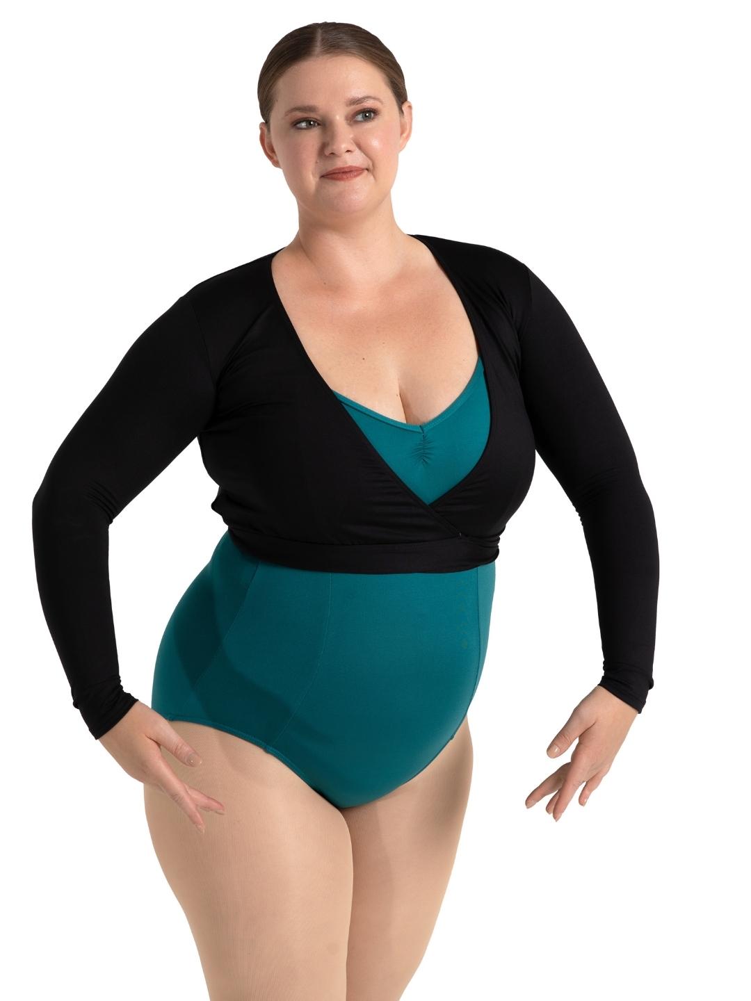 Capezio Studio Collection Wrap Top Light Blue SE1045W