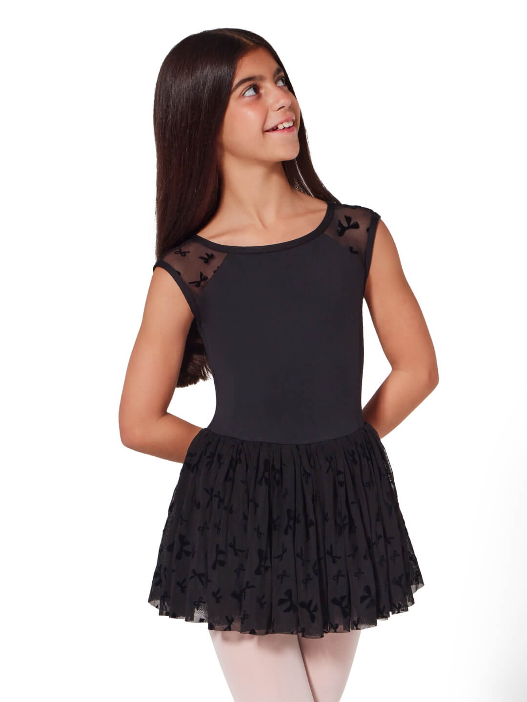 Capezio Take A Bow Brava Dress - Child Black F12428C