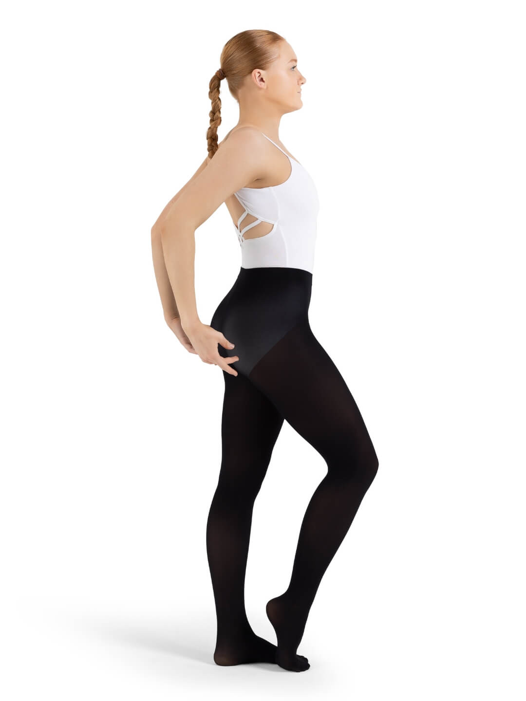 Capezio 1915 Footed Tight with Self-Knit Waistband - Picture 5 of 27
