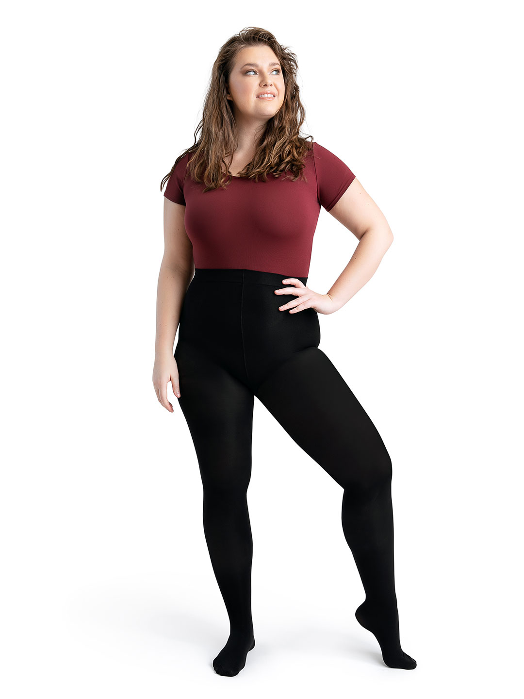 Capezio 1915 Footed Tight with Self-Knit Waistband - Picture 6 of 27