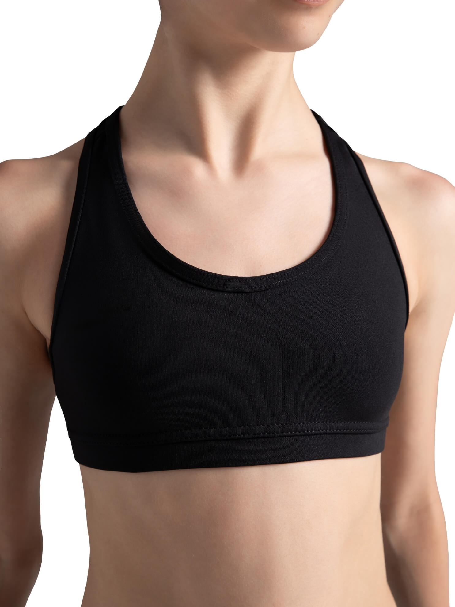 Capezio Racerback Bra Top Girls White TB239C